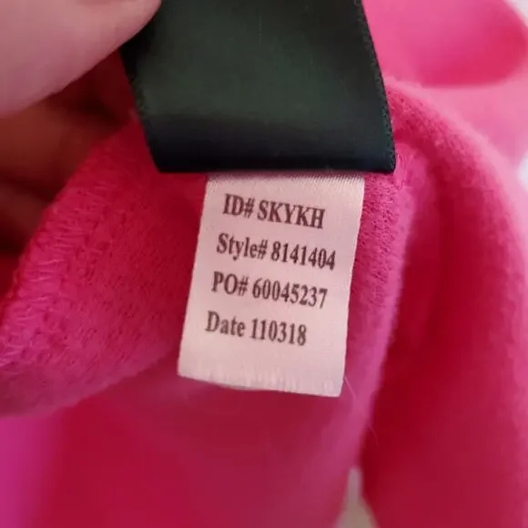 Lauren Ralph Lauren Robe Womens S Pink Waffle Weave Pockets Belt Bathrobe LRL - Picture 10 of 15